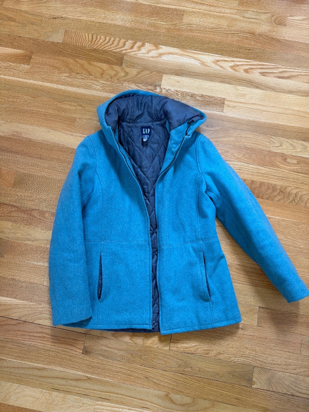 Gap womens hooded pea coat